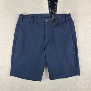 Mack Weldon Shorts Mens Small Navy 9" Inseam Hybrid Chino Performance Golf